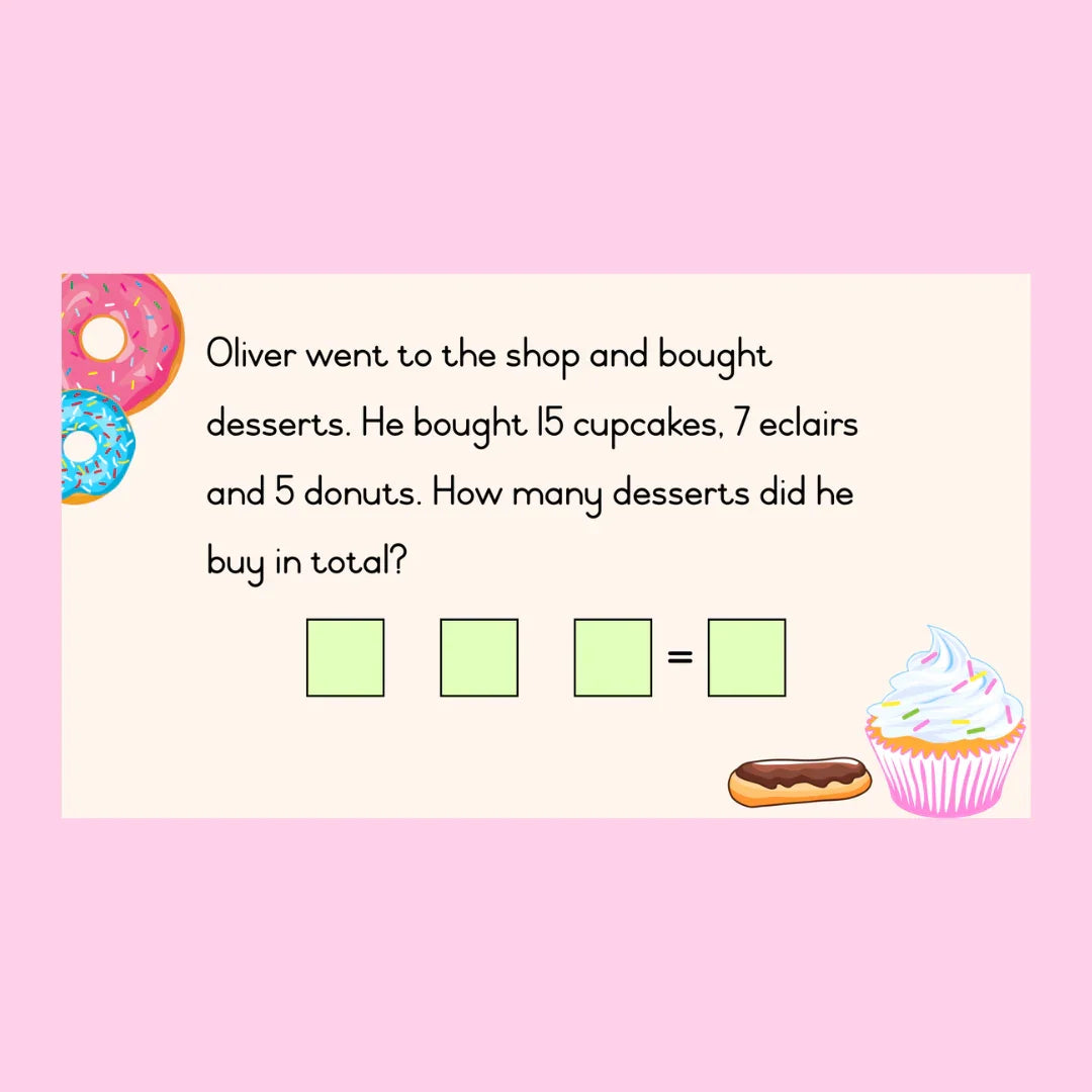 Word Problems PowerPoint (Numbers 1 to 50)