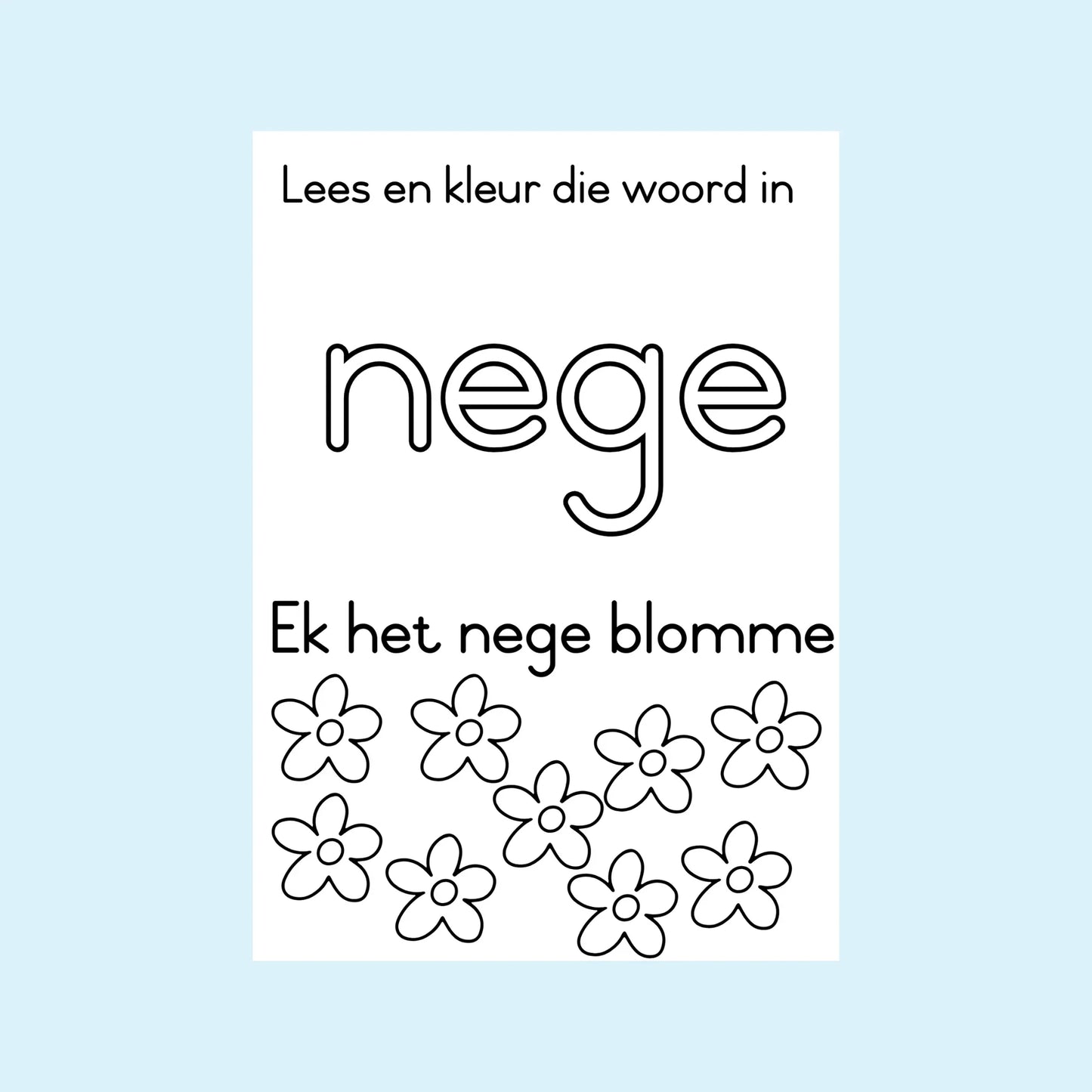 My getalboeke 1 tot 10