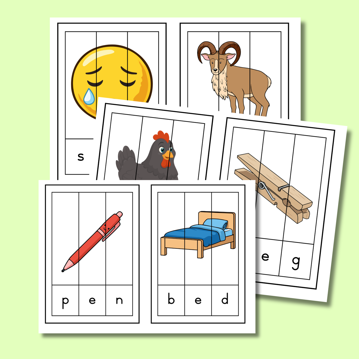 CVC WORD PUZZLES