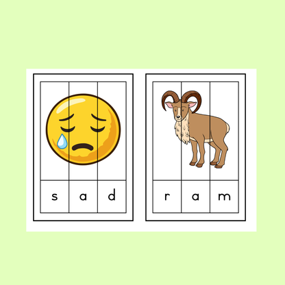 CVC WORD PUZZLES