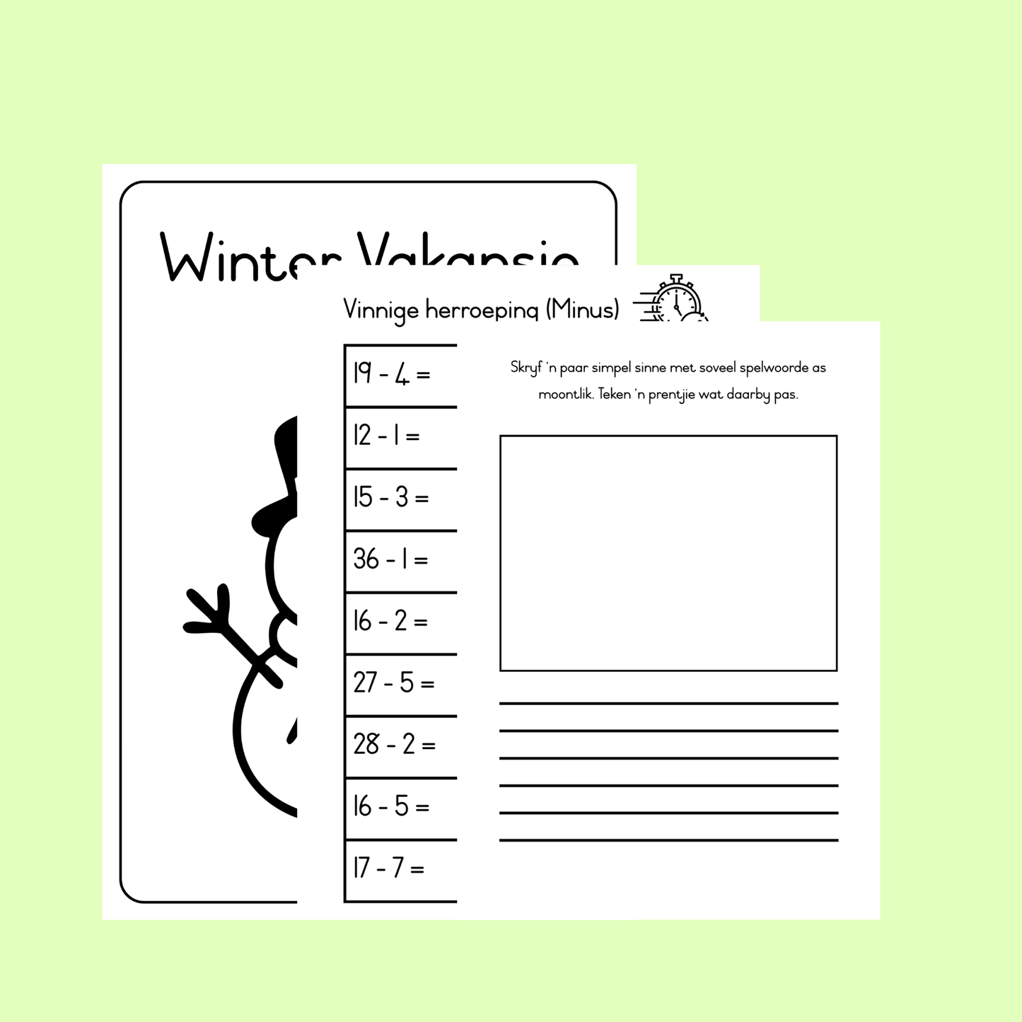 Graad 2 Winter Vakansie Werkboek