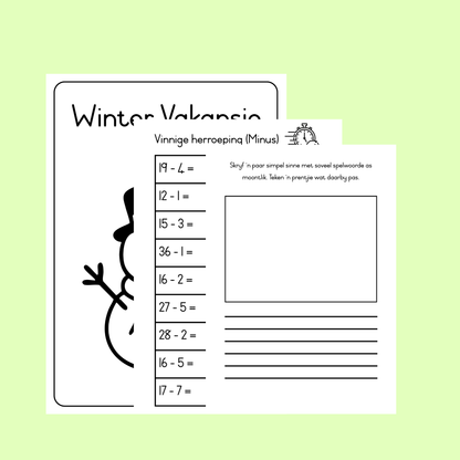Graad 2 Winter Vakansie Werkboek