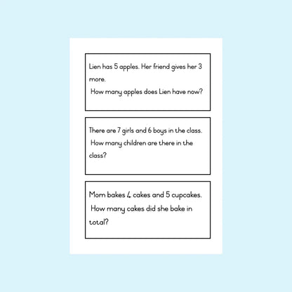 Word Sum Flashcards