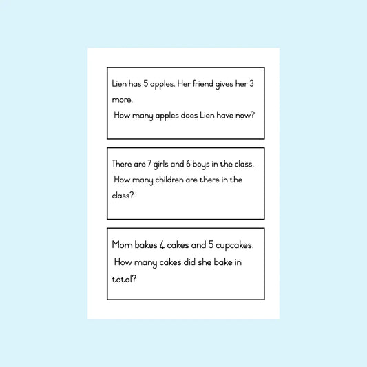 Word Sum Flashcards