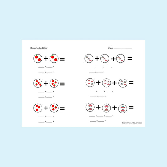 Repeated Addition Worksheet