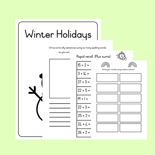 Grade 2 Winter Holiday Workbook