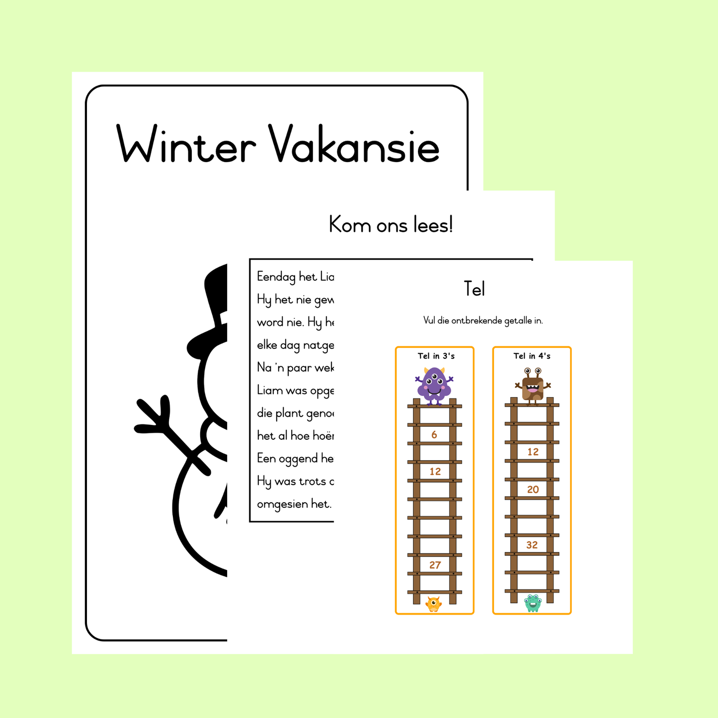 Graad 3 Winter Vakansie Werkboek