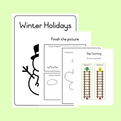 Grade 3 Winter Holiday Workbook