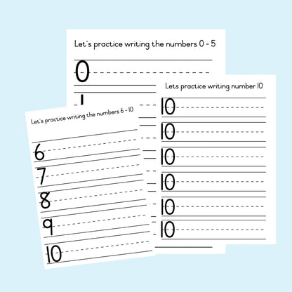 Let's practice writing numbers