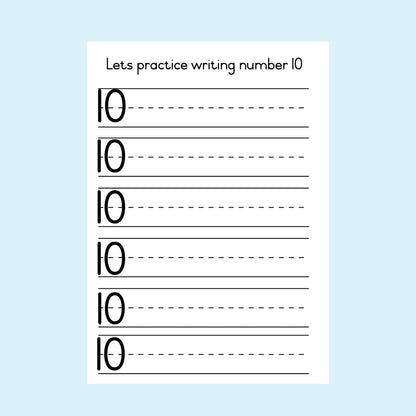Let's practice writing numbers