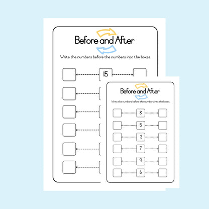 Which comes before and after?