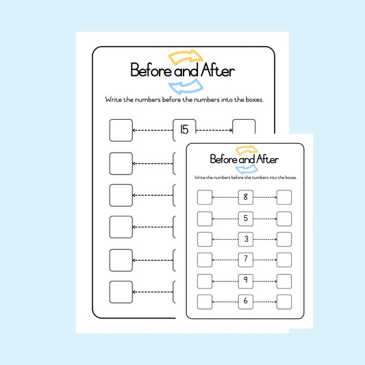 Which comes before and after?
