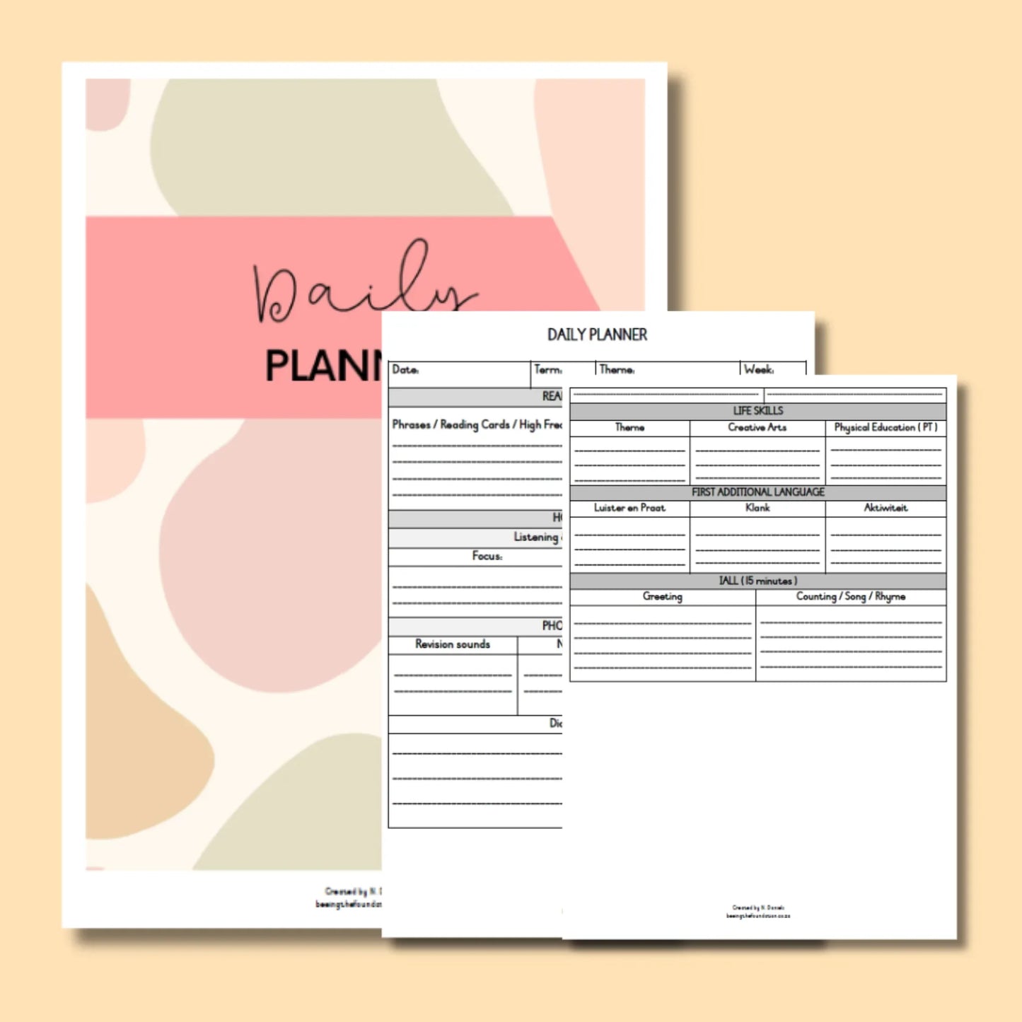 DAILY PLANNER (TURTLE)