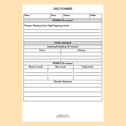 DAILY PLANNER (GROOVY)