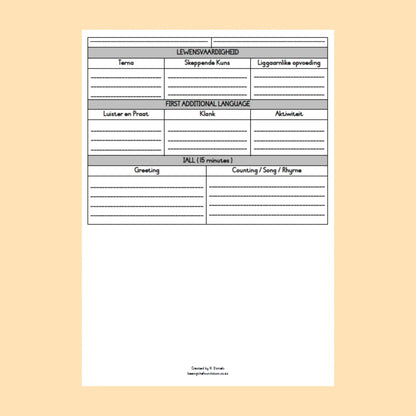 DAAGLIKSE BEPLANNER (BLOMME)