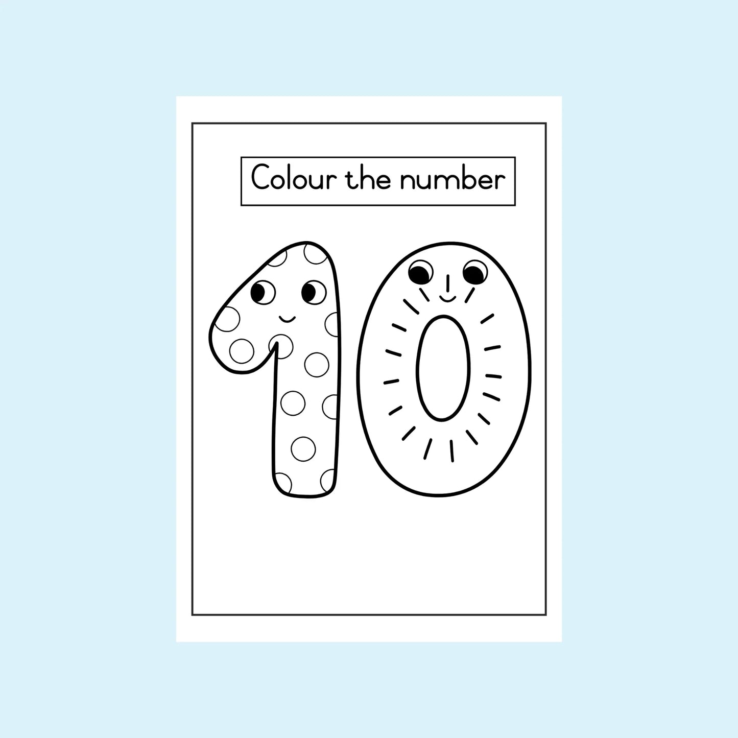 My Number 10 Book