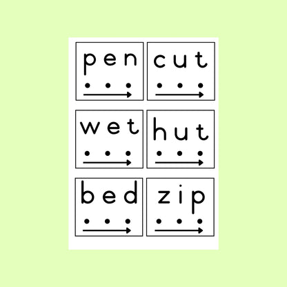 CVC Reading Cards