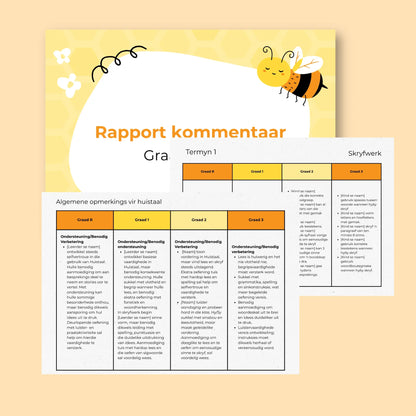 Rapport Kommentaar Graad R to 3
